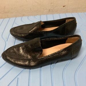 Kate Spade Shimmering Black Loafers